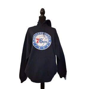 Gildan Navy Blue Crewneck hoodie Inspired Sixers 76ers